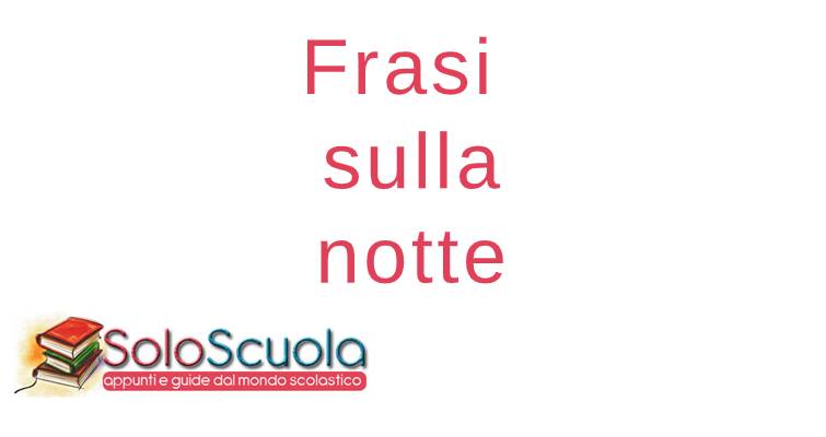 Frasi sulla notte